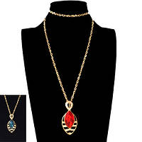 Підвіска стильна на шию камінь