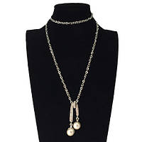 Підвіска жіноча перлинний котик із метеликом