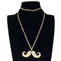 Золотиста підвіска ланцюжок вуса