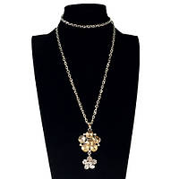 Підвіска-ланцюжок велика Квітка з квіточками