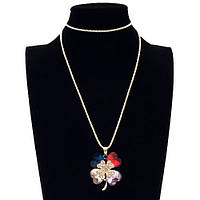 Підвіска жіноча з кольорових каменів