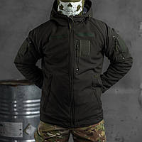 Мужская Зимняя Куртка Softshell с подкладкой OMNI-HEAT / Верхняя одежда с синтепоновым утеплителем олива