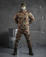 Зимняя тактическая форма для ВСУ мультикам, Утепленная военная одежда на флисе армейский костюм Softshell