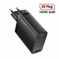 Зарядное устройство Toocki Gan Travel Charger 3C1A 100W Black (TCT3C1A-JCB01)