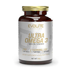 Омега 3 Evolite Nutrition Ultra Omega 3 500/250 100 м'яких капсул