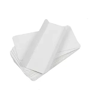 Підкладка 12х4х1,5 см (0,5 мм) під еклер (з бортиком), біла, фото 1