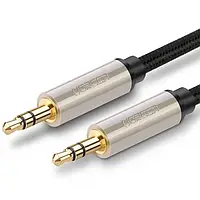 Кабель аудио Ugreen 3.5 mm to 3.5 mm Audio Cable Braided 0.5 м Gray (AV125)