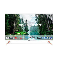 Телевизор 55 дюймов Schneider SC55S1FJORD (4K Smart TV Wi-Fi T2/S2)