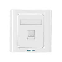 Сетевая розетка Vention 1 Port keystone Jack Wall Plate White 86 Type (IFAW0)