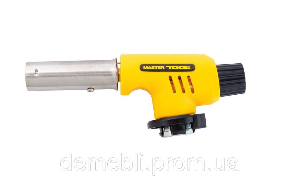 Пальник для газового балона MASTERTOOL "Комета" з п'єзопідпалом Ø20 мм 1300°С 44-5009  DMB, фото 1