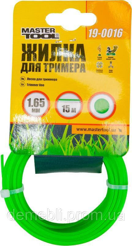 Жилка для тріммера MASTERTOOL 1.65 мм 15 м "коло" 19-0016  DMB, фото 1
