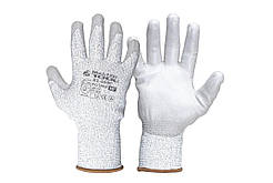 Рукавички MASTERTOOL з армованого ПЕ волокна з поліуретановим покриттям долоні 10" 60-65 г сірі 83-0690 DMB