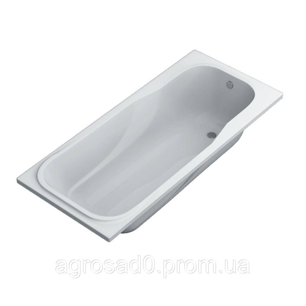 Акрилові ванни 160х70х38 см прямокутні GRACE біла з ногами вкладиш якісна Swan рівна (Гарантія 12 міс)
