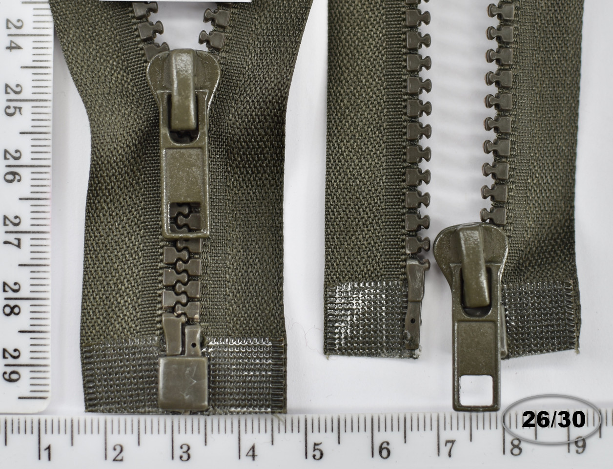 Блискавка тракторна No5 роз'ємна 95 см хакі 26/30, фото 1