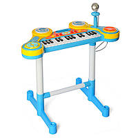 Детский игровой синтезатор на 31 клавишу со стульчиком и микрофоном MP3 HC-3012C