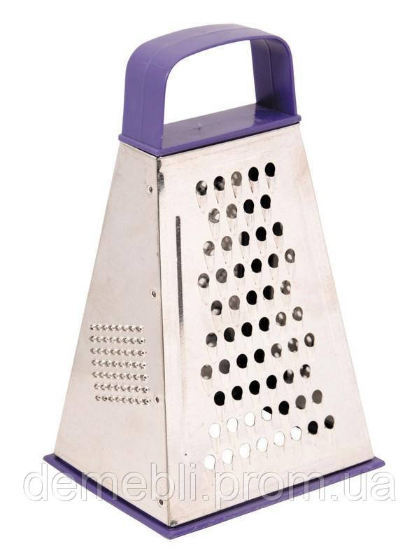 Терка для продуктів ГОСПОДАР з пластиковою ручкою 4 робочі поверхні 92-0061  DMB, фото 1