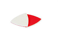 Насадка для реноватора MASTERTOOL трикутна повстяна тканинна на липучці 85 мм 10 шт 08-6808 AGS