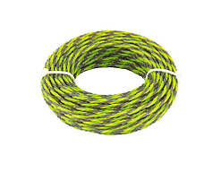 Жилка для тримера безшумна MASTERTOOL SPIRAL SQUARE 2.70 мм 15 м двоколірна 19-0427  DMB