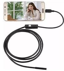 Камера Ендоскоп Android та PC Endoscope гнучка 5 метрів 100P YU227, фото 3
