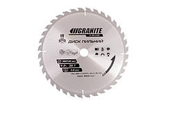 Диск пильний GRANITE для дерева з твердосплавними напайками 350х32х36Т адаптер 32-30/32-25.4 4500 об/хв