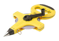 Рулетка геодезична MASTERTOOL 50 м 13 мм полотно зі сталі 67-5013  DMB