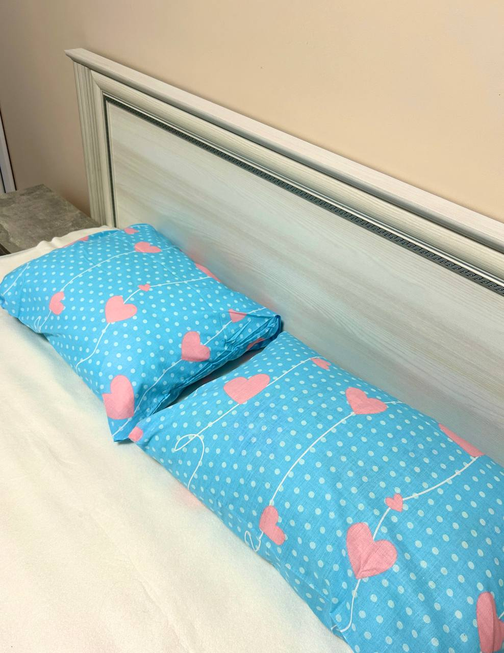 Наволочка "Сердечки" 50х70 з ранфорсу | від 2х шт, фото 1