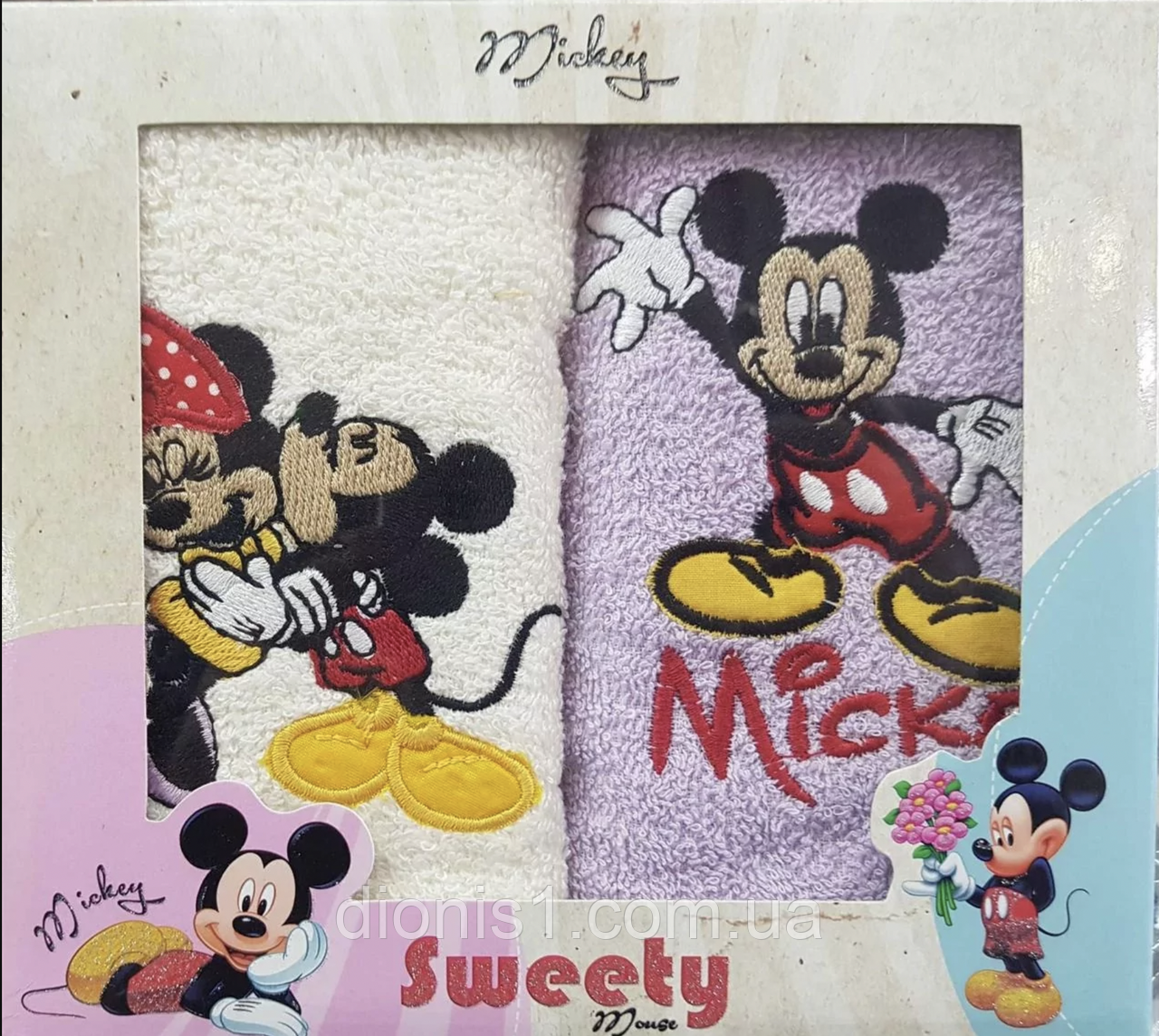 НАБІР Рушників Міккі двійка 30х50 Vianna 100% бавовна махра Туреччина, фото 1