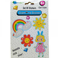 Алмазные наклейки "Diamond Stickers: Для девочки" [tsi231314-ТСІ]