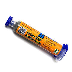 Паяльна паста Mechanic V4B45 безсвинцева 138 °C, 40 г Sn 42%, Bi 58%, Flux IPX4