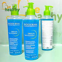 Очищающий гель для комбинированной и жирной кожи, Bioderma Sébium Gel Moussant, 200 мл