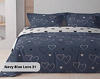 Постельное белье семейное ТЕП Happy Sleep Navy Blue Love 31 ТЕП 2-03797-24831 150х215х2 см h