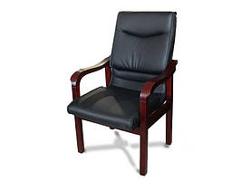 Крісло офісне Кальярі шкіра люкс чорна (Діал ТМ)