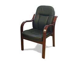 Крісло офісне Грандіс шкіра люкс чорна (Діал ТМ)