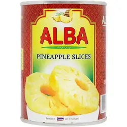 Ананас кільцями Alba Food в сиропі, 580 мл