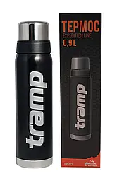 Термос Tramp Expedition Line 0.9 л чорний UTRC-027 (нерж, тримає до 24 години), термос питний для чаю та кави