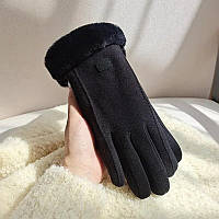 Жіночі рукавички на хутрі рукавички з сенсорним пальцем