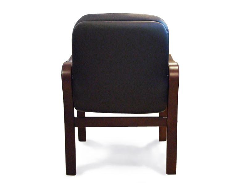 Кресло офисное для конференций Касеро комбинированная кожа люкс черная (Диал ТМ) - фото 4 - id-p879838172