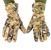 Тактические зимние перчатки Soft Shell Мультикам утепленные с накладками, перчатки для охоты и рыбалки