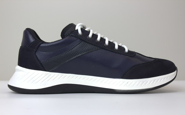 Сині кросівки чоловічі шкіряні нубук вставки взуття великих розмірів Rosso Avangard DolGa Blu Floto Nub BS 1385596575 Сині кросівки чоловічі шкіряні нубук вставки взуття великих розмірів Rosso Avangard DolGa Blu Floto Nub BS 1385596575