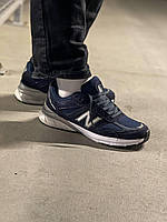 Кроссовки мужские New Balance 990 v5 Navy Кроссовки синие Нью Бэлэнс Мужские синие кроссовки New Balance