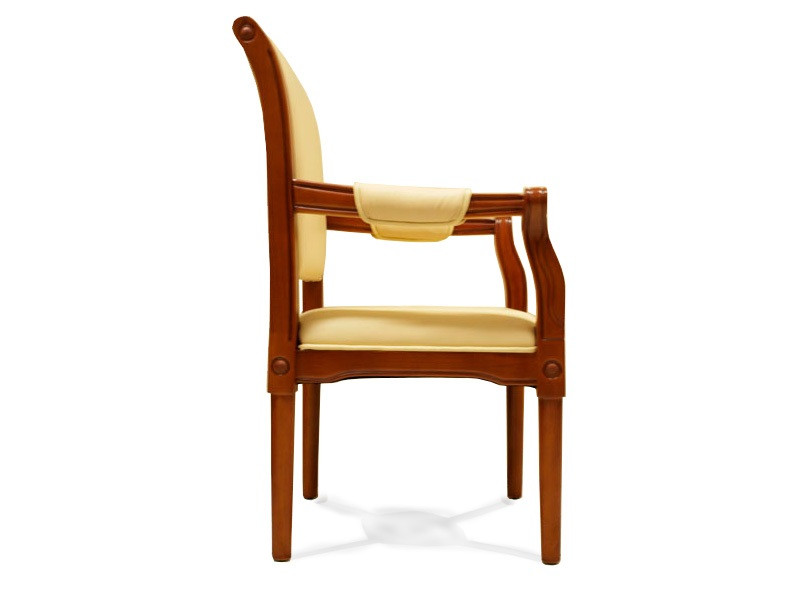Кресло офисное для конференций Версаль комбинированная кожа люкс бежевая (Диал ТМ) - фото 6 - id-p107284041