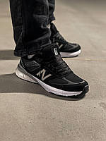 Кроссовки мужские New Balance 990 v5 Black Кроссовки черные Нью Бэлэнс Мужские черные кроссовки New Balance