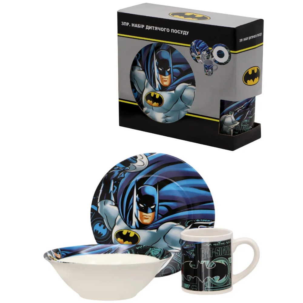 Дитячий набір посуду "Бетмен", фото 1
