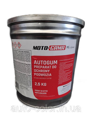 Мастика для днища AutoGum Moto-Gama 2.5кг полимерно-битумная (ID ...