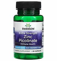 Харчова добавка Цинк піколінат Swanson Zinc Picolinate, 60шт.