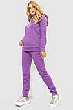 Спорт костюм жіночий на флісі, колір фіолетовий, 102R016-1, фото 3