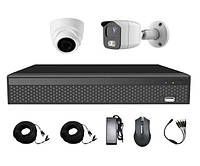 Комплект AHD відеоспостереження на 1-у вуличну та 1-у купольну камеру CoVi Security AHD-11WD KIT