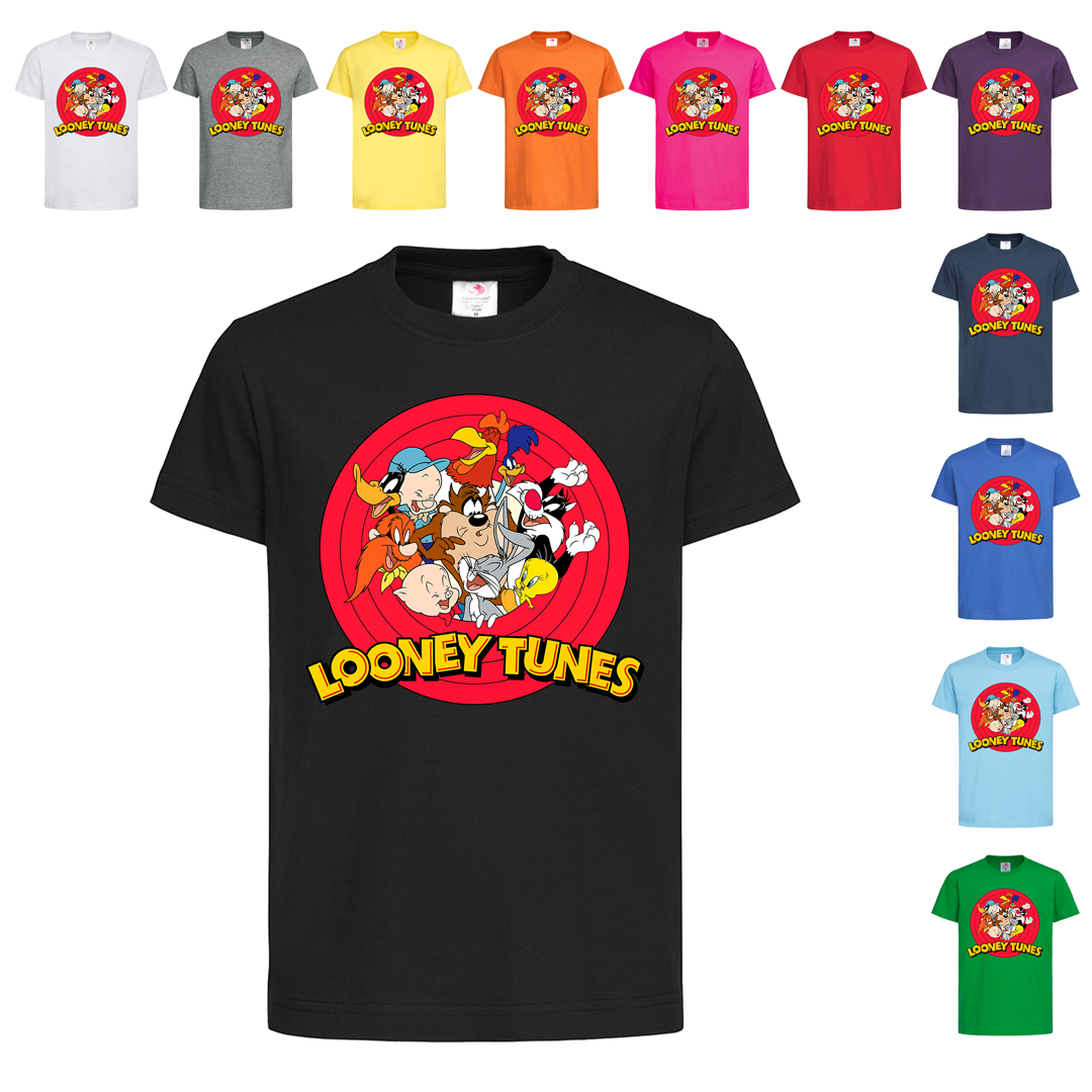 Чорна дитяча футболка З написом Looney Tunes (11-31-1)