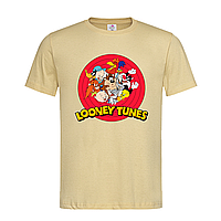 Песочная мужская/унисекс футболка С надписью Looney Tunes (11-31-1-пісочний)