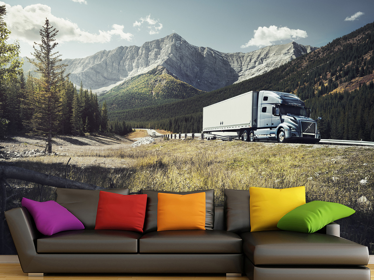 Фотошпалери 3д на стіну самоклеюча плівка Oracal в спальню, кухню, вітальню "VOLVO", фото 1